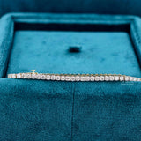 front view of 5 ct lab grown diamond tennis bracelet​