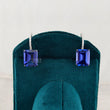 front view of gemstone earrings​
