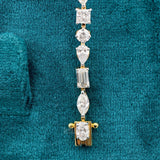 Close up View of Mixed Shape Diamond Bracelet​

