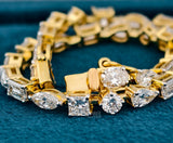 7 Carat Multi Shape Diamond Bracelet
