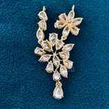 side view of lab made diamond pendant 