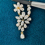 front view of lab diamond pendant