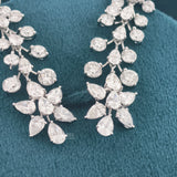 Detailed View of Lab Grown Diamond Drop Earrings