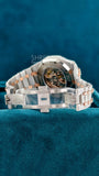 Ap Bust Down Moissanite Watch | 41 MM | Rose Gold Plated