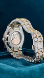 case view of Ap Bust Down Moissanite Watch  41 MM  Yellow Gold Plated