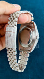 Back case view of Men’s Iced Out Watch 41mm – Arabic Dial Jubilee