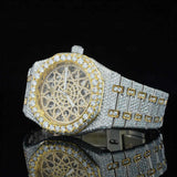 Close up View of Antique Limited Edition Moissanite Watch 41mm – Vintage Iced Out Luxury Watch for Men