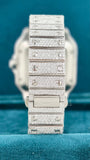 Back View of Green Dial Moissanite Watch – Luxury Statement Design