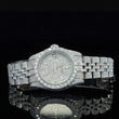 Front View of Baguette Dial Jubilee Bustdown Moissanite Watch