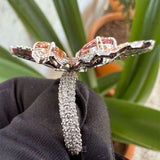 side view of butterfly diamond ring​
