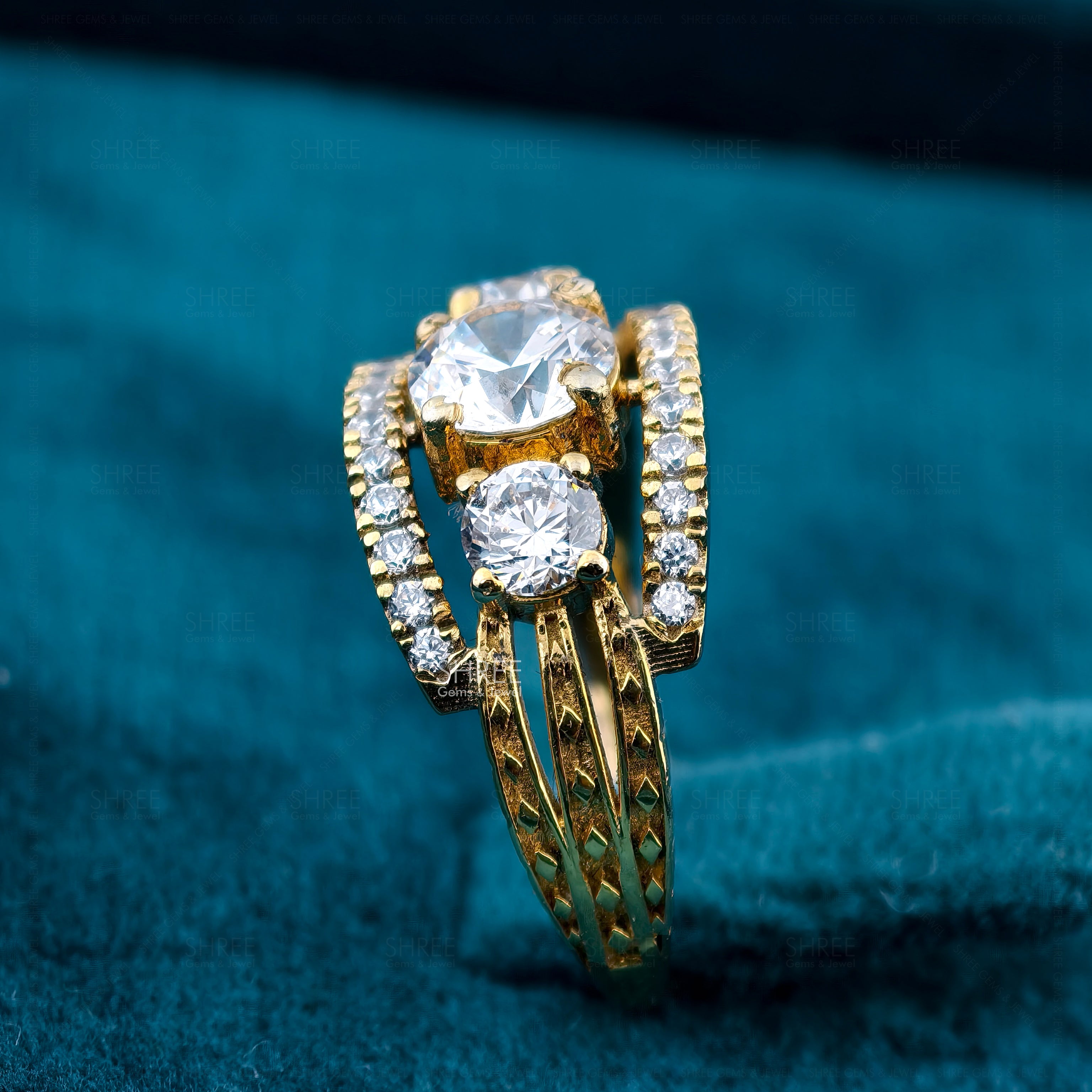 Three Stone Diamond Ring