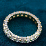 Round Cut Lab Diamond Beautiful Wedding Band