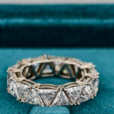 Trillion Cut Diamond Wedding Band