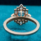 Back Side View of Emerald Cut Art Deco Lab Grown Diamond Ring