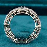 Trillion Cut Diamond Wedding Band For Women