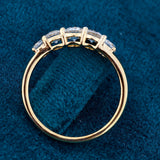Round Cut Lab Diamond Five Stone Anniversary Ring