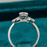 Oval Cut Lab Diamond Three Stone Classic Engagement Ring