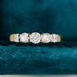 Round Cut Lab Diamond Five Stone Anniversary Ring