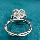 Back View of 2 Ct Lab Grown Diamond Ring