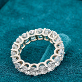 Oval Cut Lab Diamond wedding Band