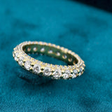 Round Cut Lab Diamond Beautiful Wedding Band