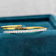 Front View Of Lab Grown Diamond Bangle Bracelet for Women