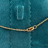 lock view of womens diamond chain necklace​