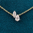 front view of moi et toi necklace​