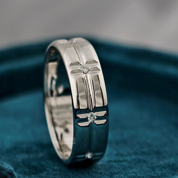 Lab Grown Diamond Wedding Band For Men