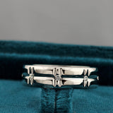 Front View Of Lab Grown Diamond Wedding Band​ for Men