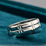 Side View of Men's Lab Grown Diamond Wedding Band