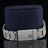 Back Side View of Luxury Moissanite Iced GMT Watch – Automatic Two Tone