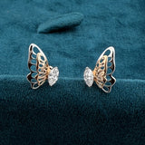 Front View of Diamond 1 Carat Stud Earrings​

