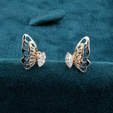 Front View of Diamond 1 Carat Stud Earrings​
