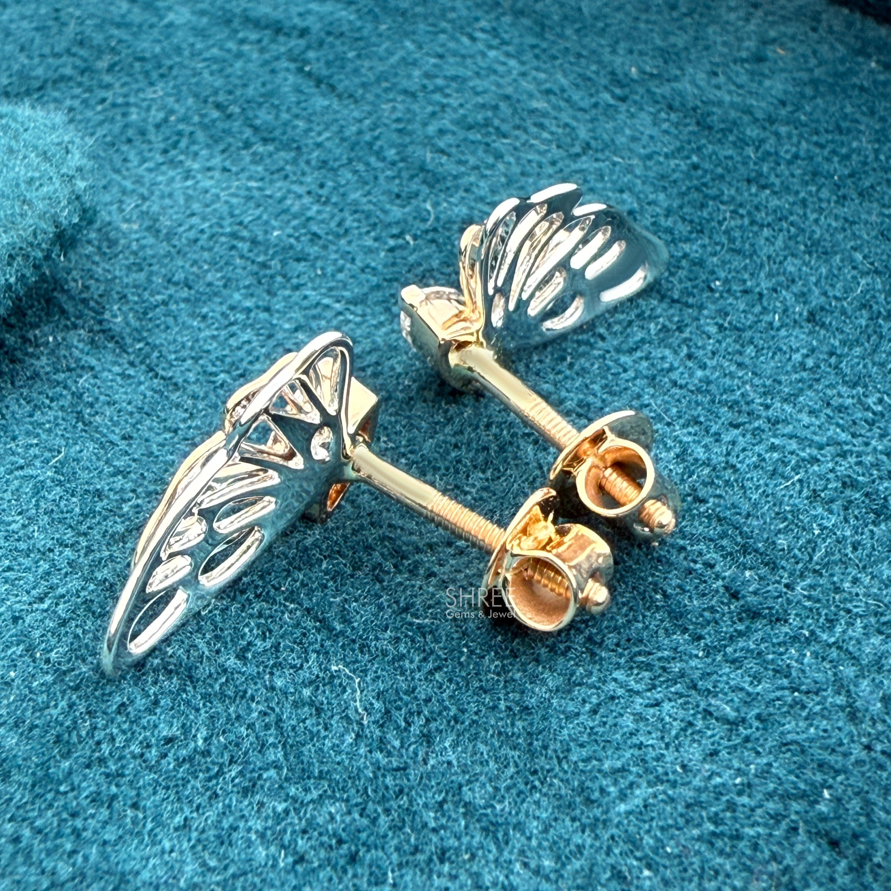 Back View of Diamond Studs​