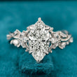 Front View of Vintage Marquise Engagement Ring​