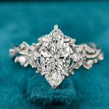 Front View of Vintage Marquise Engagement Ring​