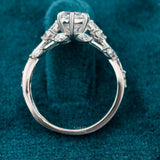 Top View of Vintage Marquise Cut Diamond Ring​

