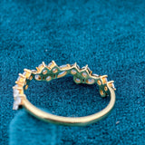 back view of lab grown diamond wedding bands​

