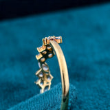 back view of women's lab grown diamond wedding band