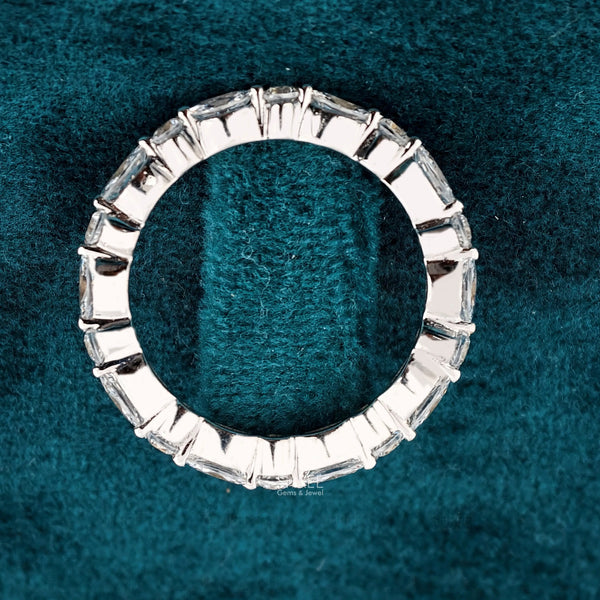 Full Band View of Marquise and Round Diamond Band for Women