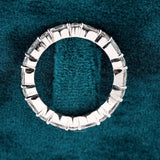 Top View of Lab Created Diamond Wedding Bands
