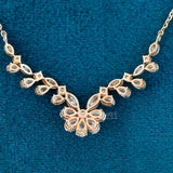 back view of necklaces diamond chain​