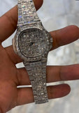 Patek Philippe Nautilus Full Baguette Moissanite Watch