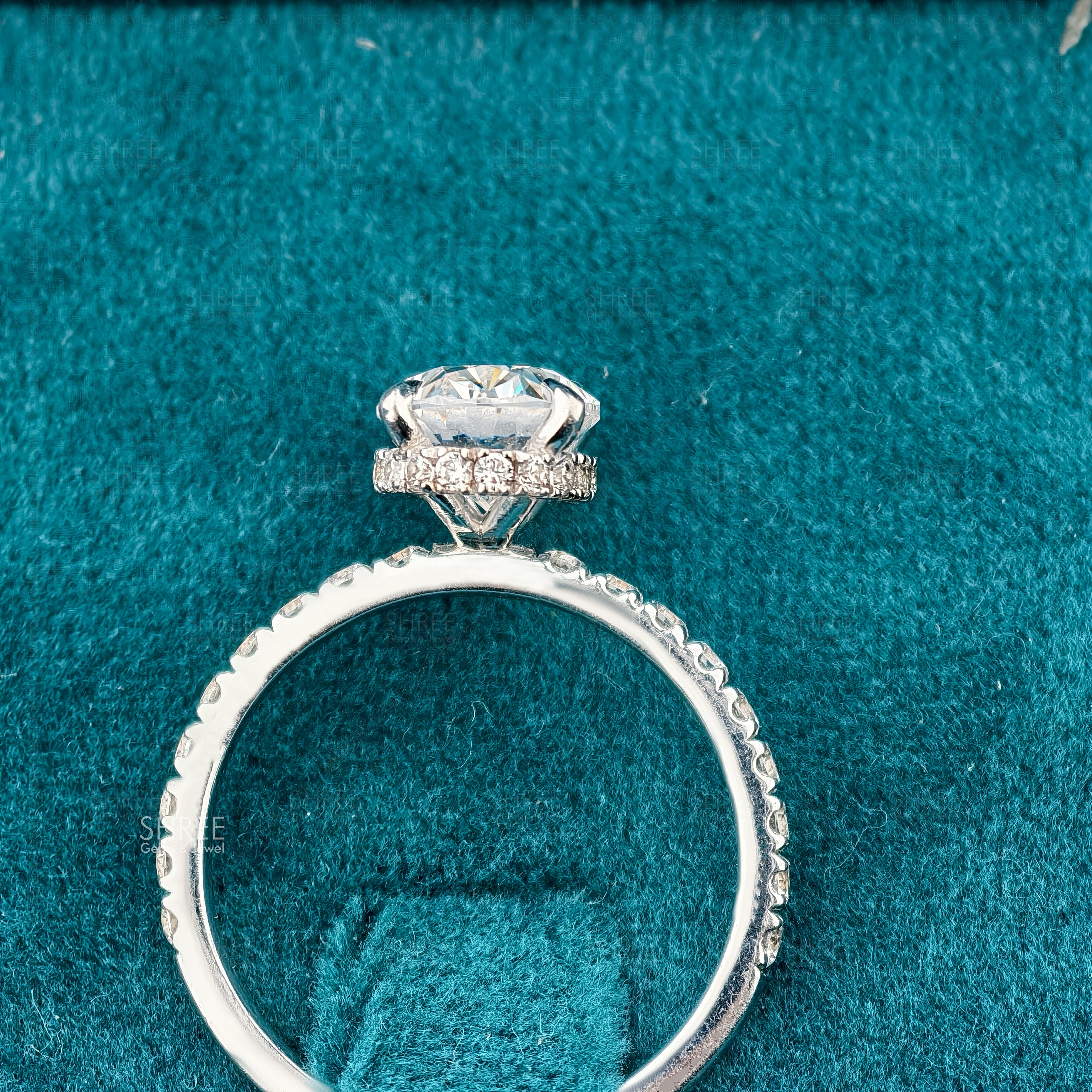 White Gold Diamond Engagement Ring