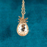 back view of lab diamond custom pendants​

