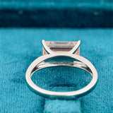 back view of 4 carat solitaire diamond ring
