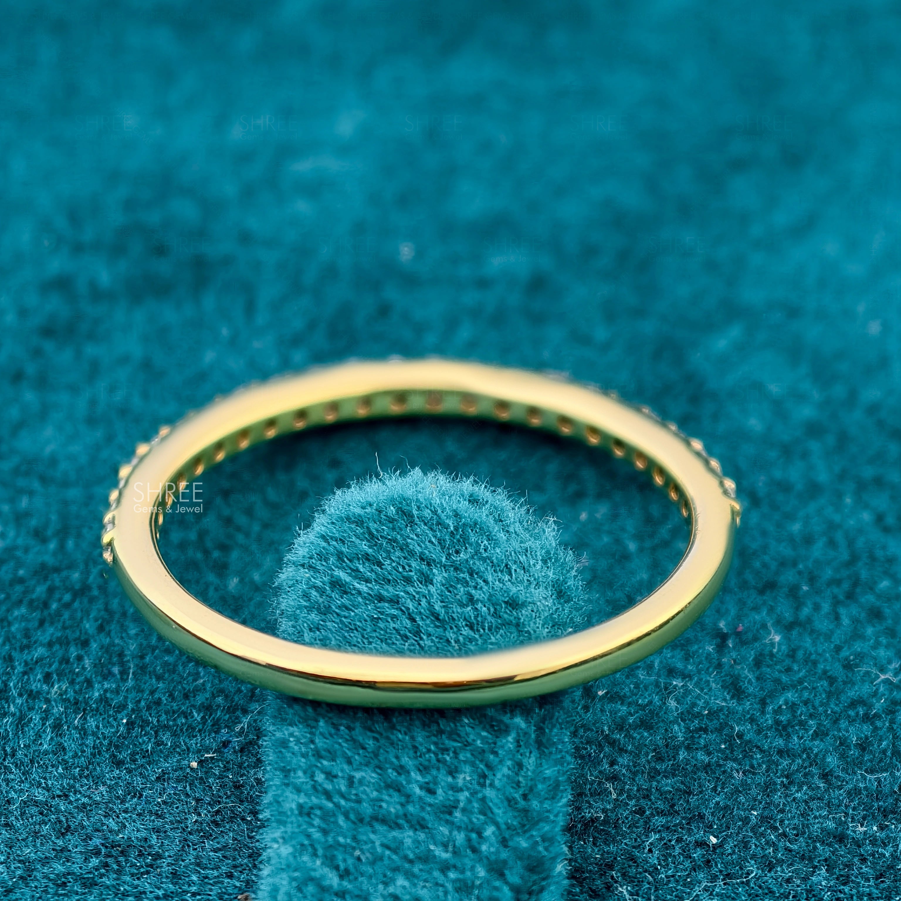 Back View of Lab Grown Diamond Eternity Band​

