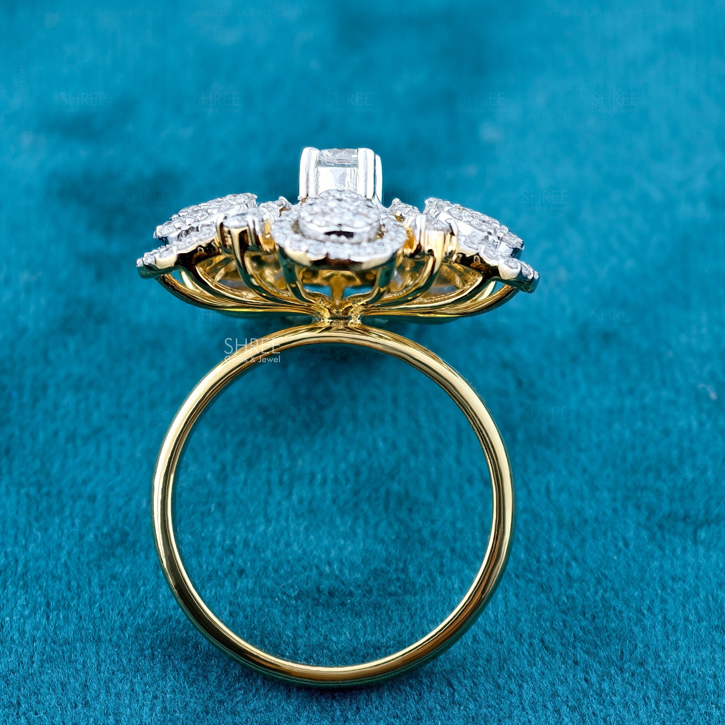 Diamond Cocktail Rings Vintage