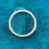full view of half diamond wedding band​